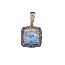 Load image into Gallery viewer, 14k Gold Topaz Pendant
