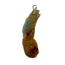 Load image into Gallery viewer, 14K Carved Jade Pendant
