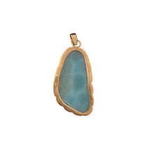 Load image into Gallery viewer, Larimar14k Pendant
